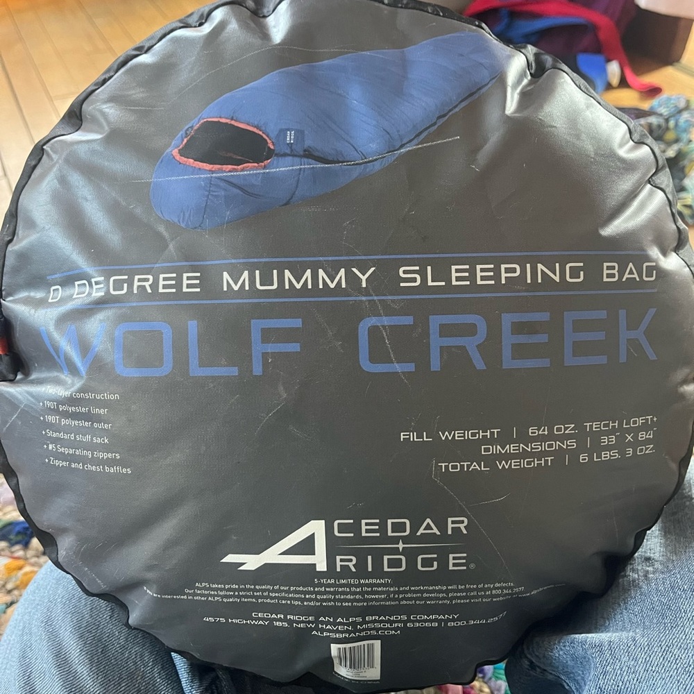 0 degree mummy sleeping bag